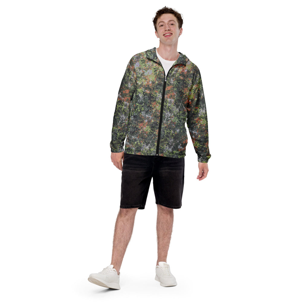 Dutch Netherlands Fractal Pattern (NFP) Green CAMO Men’s windbreaker - Mens Windbreaker