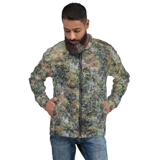 Dutch Netherlands Fractal Pattern (NFP) Green CAMO Unisex Bomber Jacket