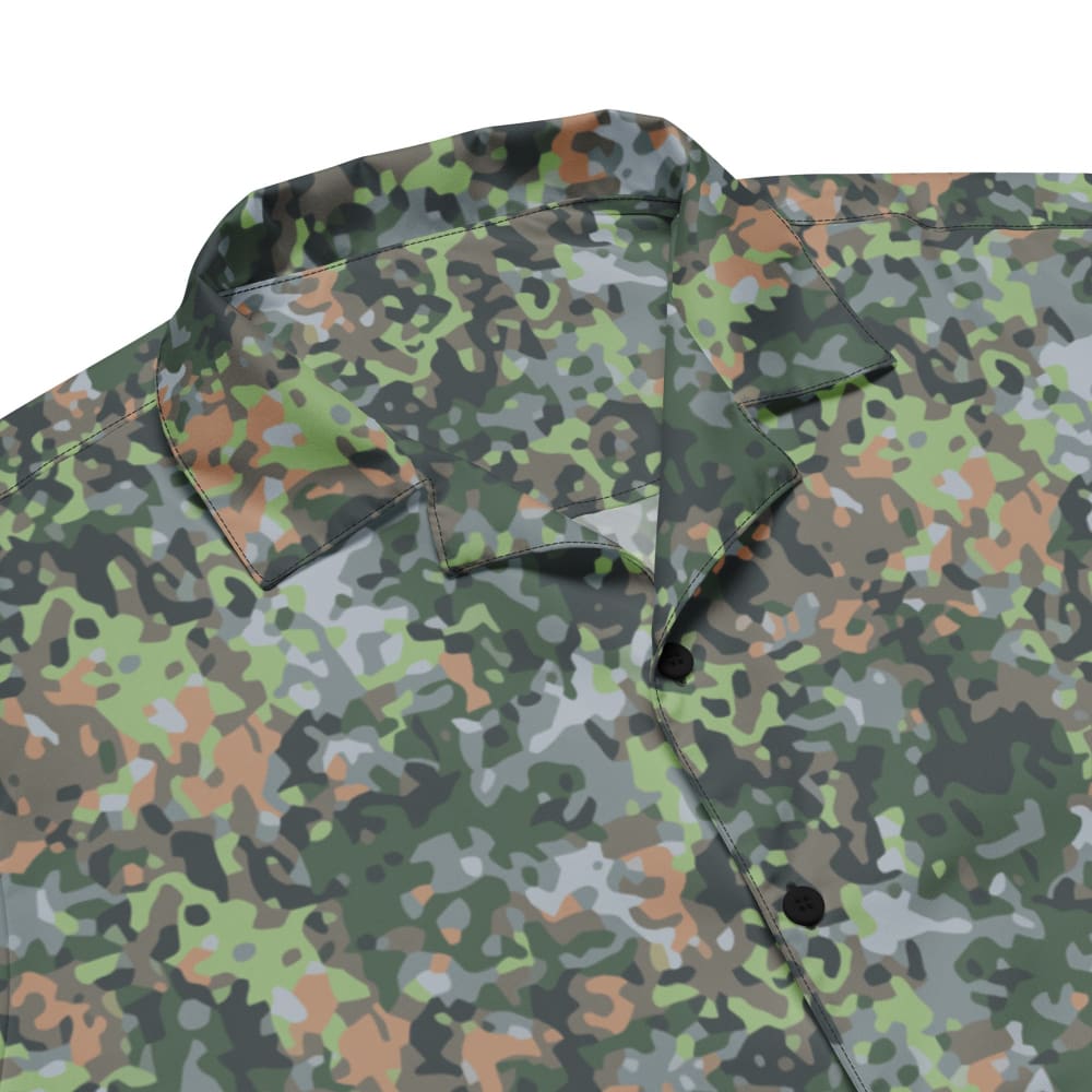 Dutch Netherlands Fractal Pattern (NFP) Green Unisex button shirt