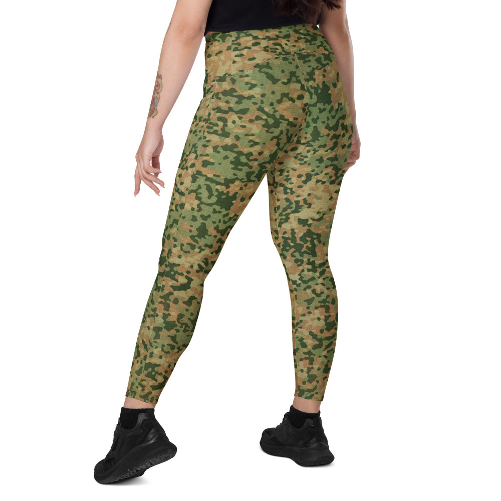 Dutch Netherlands Fractal Pattern (NFP) Multi CAMO Leggings with pockets - Womens With Pockets