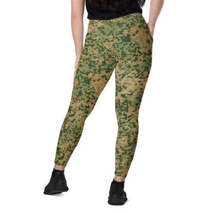 Dutch Netherlands Fractal Pattern (NFP) Multi CAMO Leggings with pockets - Womens With Pockets