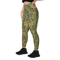 Dutch Netherlands Fractal Pattern (NFP) Multi CAMO Women’s Leggings with pockets - Womens
