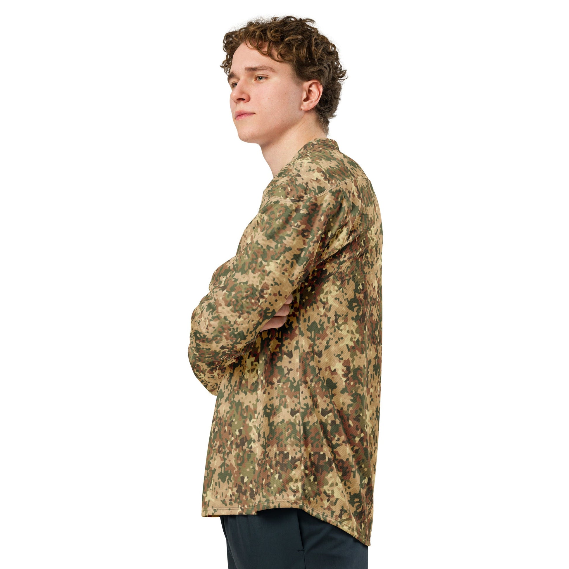 Dutch Fractal Tan CAMO hockey fan jersey - 2XS - Hockey Jerseys