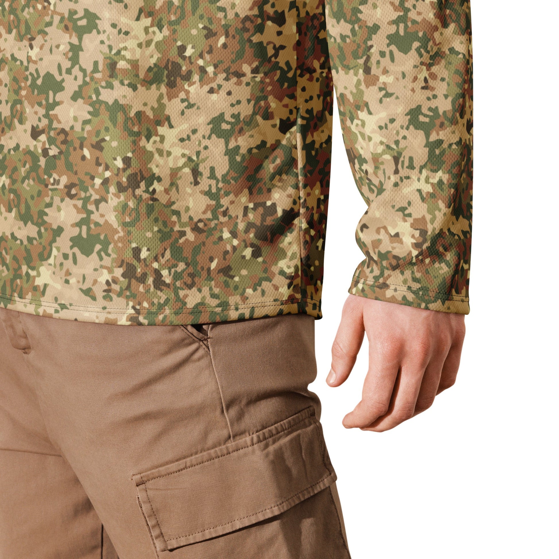 Dutch Fractal Tan CAMO hockey fan jersey - Hockey Jerseys