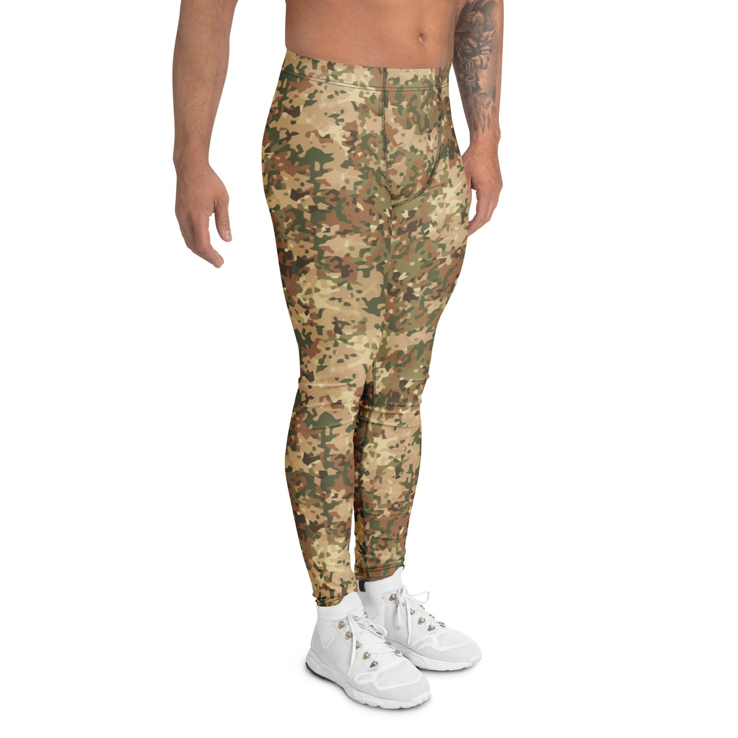 Dutch Fractal Tan CAMO Mens Leggings