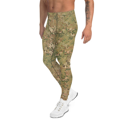 Dutch Netherlands Fractal Pattern (NFP) Tan CAMO Men’s Leggings - Mens