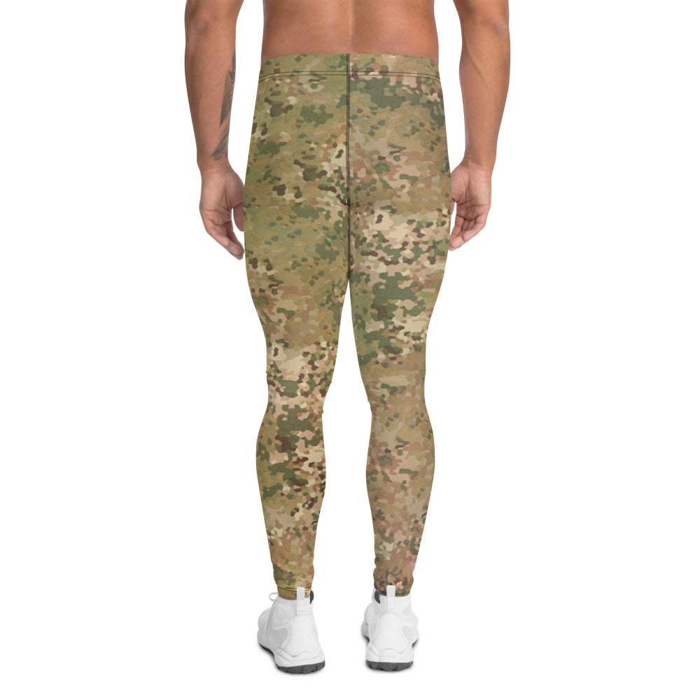 Dutch Netherlands Fractal Pattern (NFP) Tan CAMO Men’s Leggings - Mens