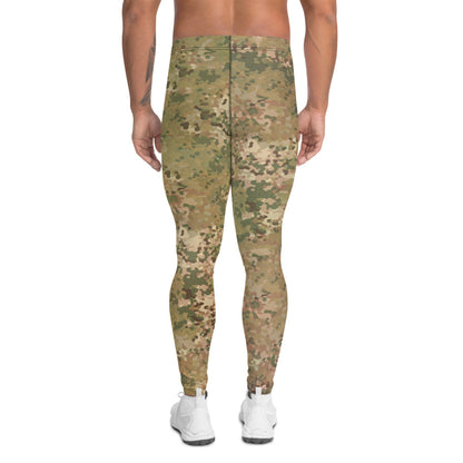 Dutch Netherlands Fractal Pattern (NFP) Tan CAMO Men’s Leggings - Mens