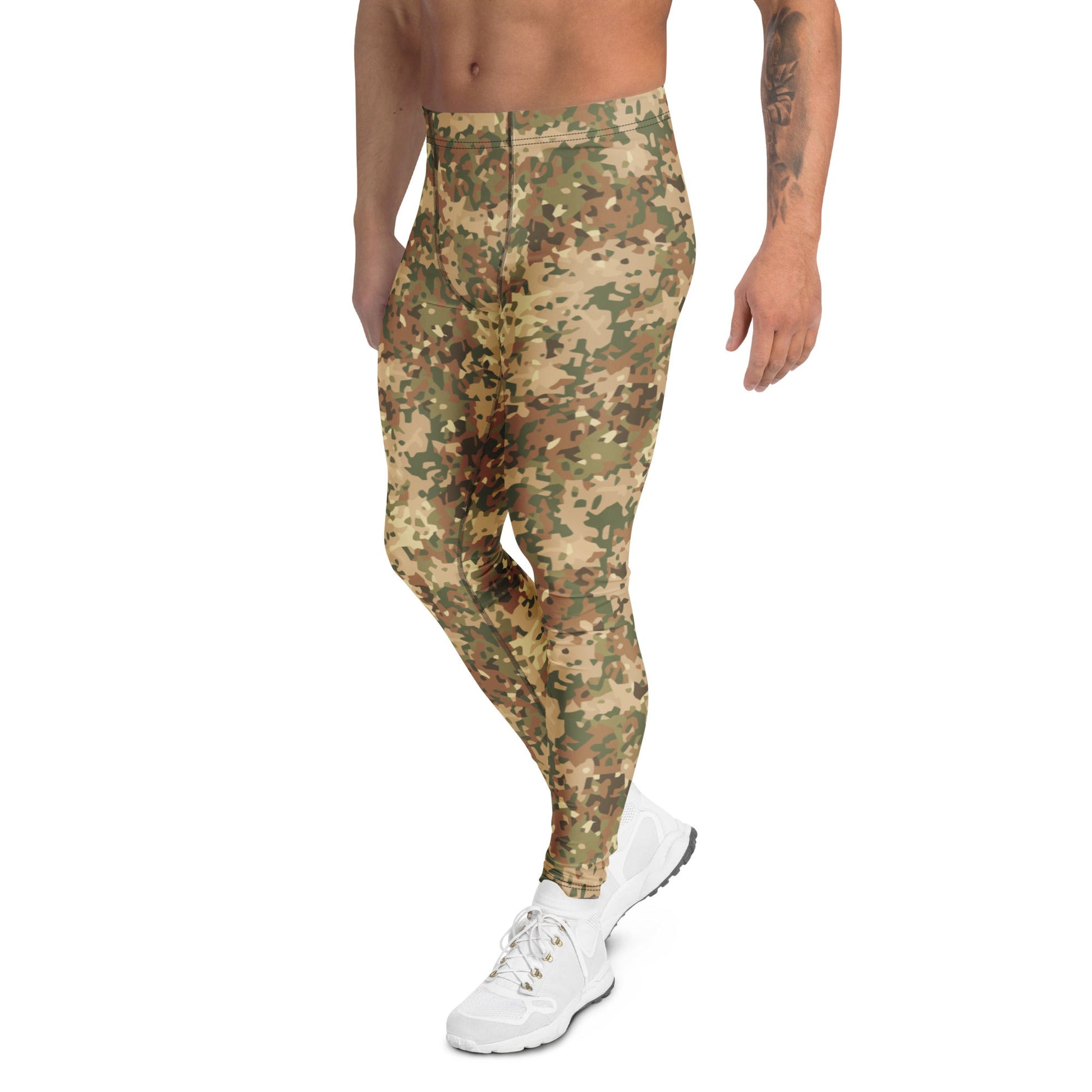 Dutch Fractal Tan CAMO Mens Leggings