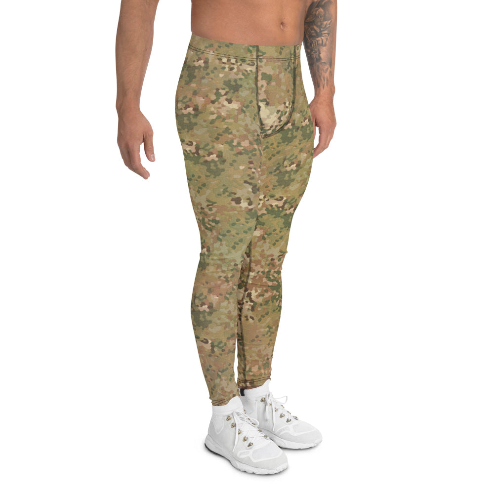 Dutch Netherlands Fractal Pattern (NFP) Tan CAMO Men’s Leggings - Mens