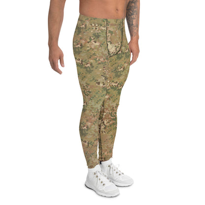 Dutch Netherlands Fractal Pattern (NFP) Tan CAMO Men’s Leggings - Mens