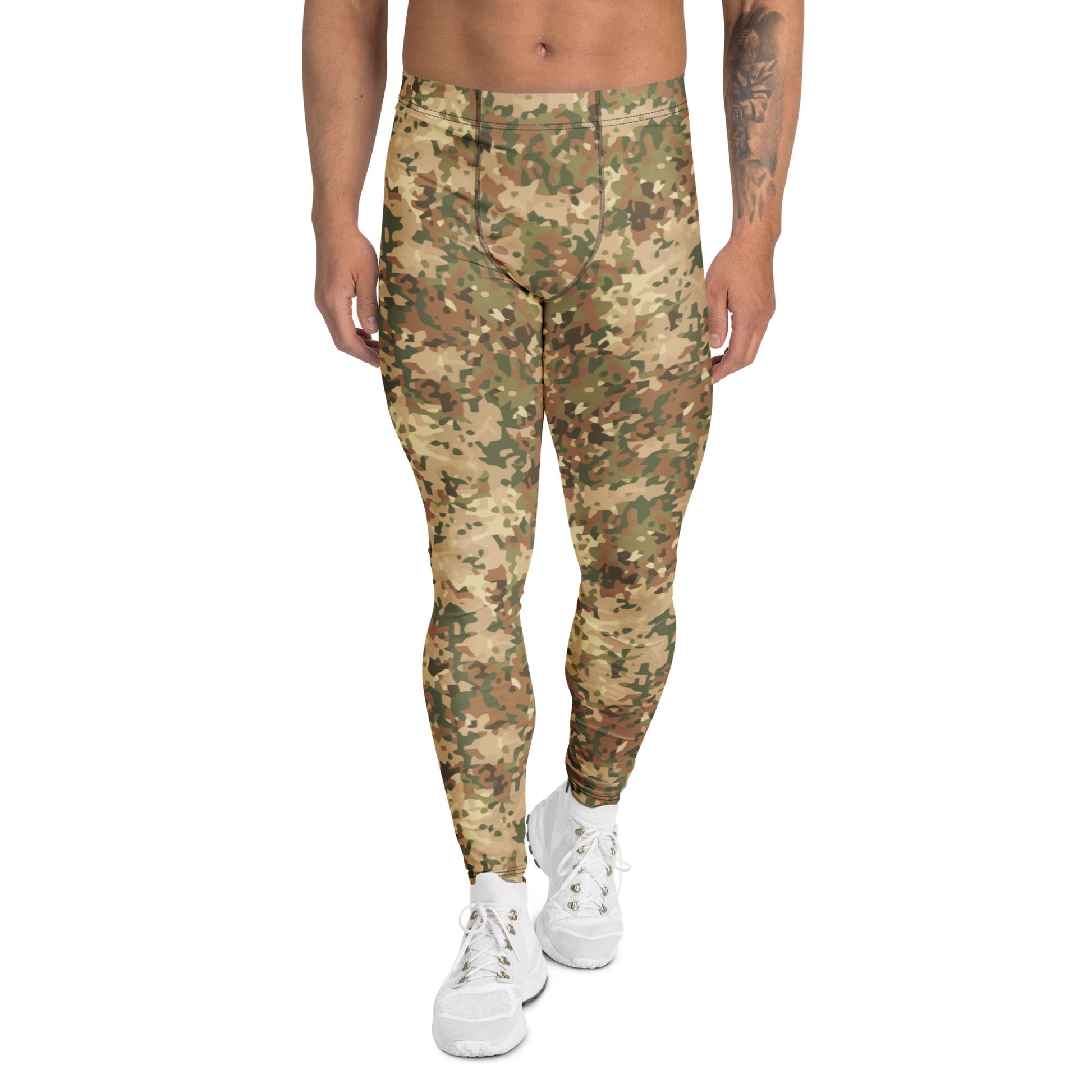 Dutch Fractal Tan CAMO Mens Leggings - XS
