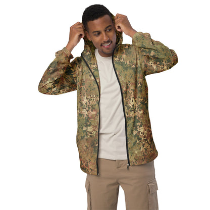 Dutch Netherlands Fractal Pattern (NFP) Tan CAMO Men’s windbreaker - Mens Windbreaker