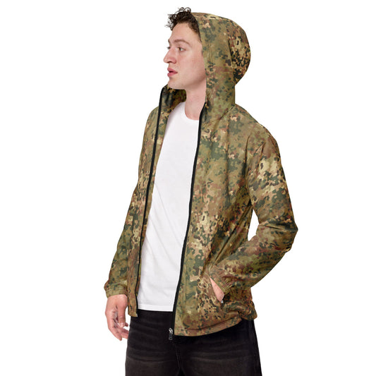 Dutch Netherlands Fractal Pattern (NFP) Tan CAMO Men’s windbreaker - XS - Mens Windbreaker