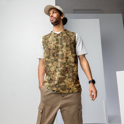 Dutch Fractal Tan CAMO unisex basketball jersey - 2XS - Basketball Jerseys