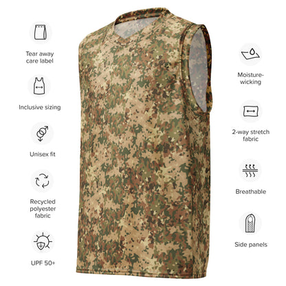 Dutch Fractal Tan CAMO unisex basketball jersey - Basketball Jerseys