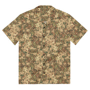 Fractal Dutch Arid CAMO Unisex Short-Sleeve Button Shirt - 2XS - Button-Up