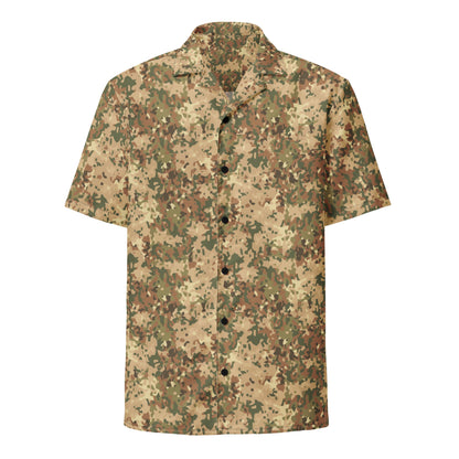 Dutch Fractal Tan CAMO Unisex button shirt - Button Shirts