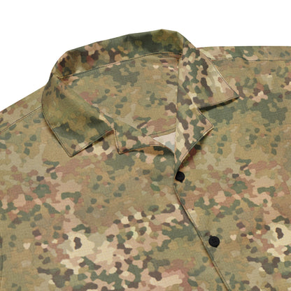 Dutch Netherlands Fractal Pattern (NFP) Tan CAMO Unisex button shirt - Button Shirt