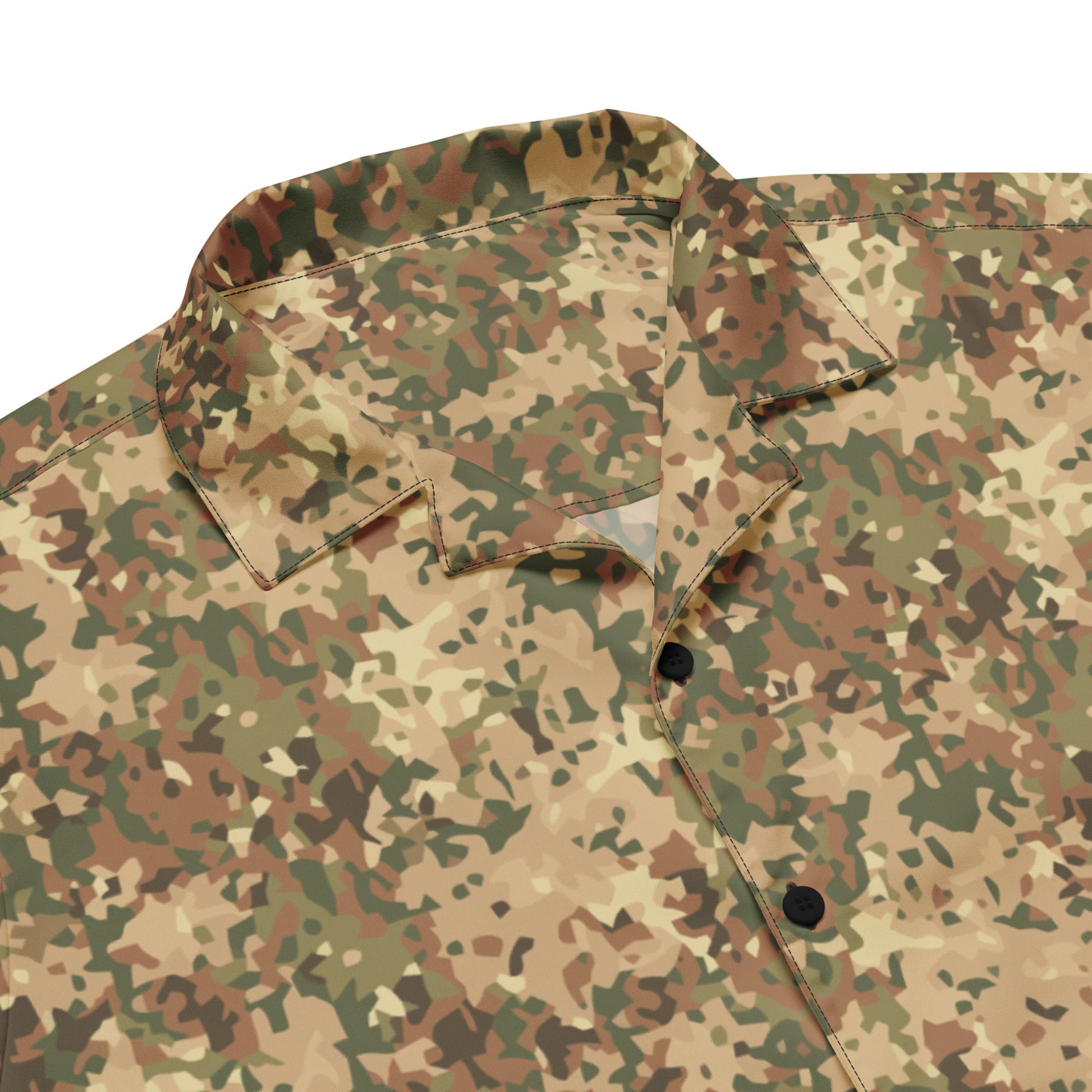 Dutch Fractal Tan CAMO Unisex button shirt - Button Shirts