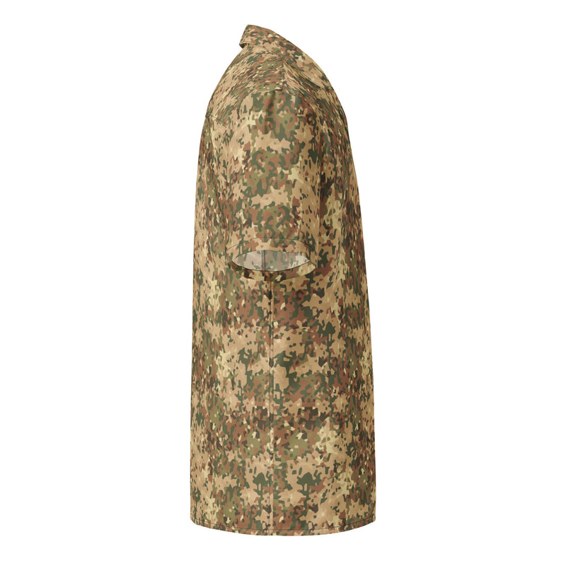 Fractal Dutch Arid CAMO Unisex Short-Sleeve Button Shirt - Button-Up
