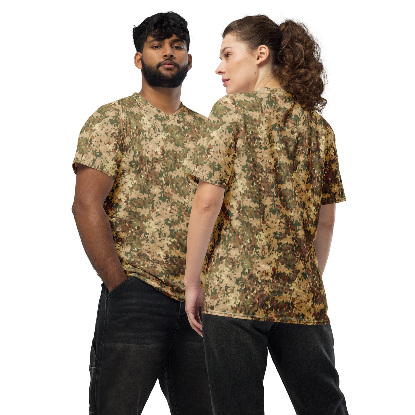 Dutch Fractal Tan CAMO unisex sports jersey - 2XS - Sports Jerseys