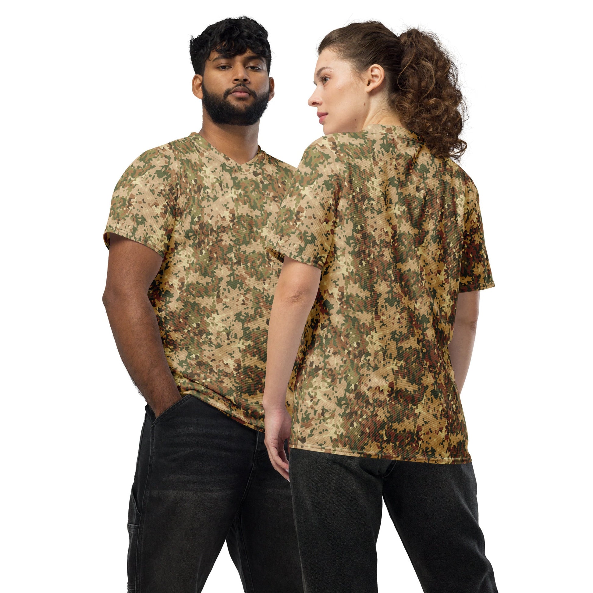 Dutch Fractal Tan CAMO unisex sports jersey - 2XS - Sports Jerseys