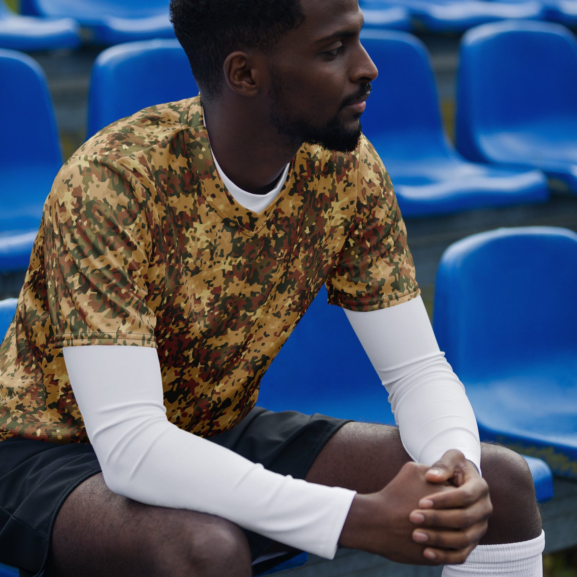 Dutch Fractal Tan CAMO unisex sports jersey - Sports Jerseys