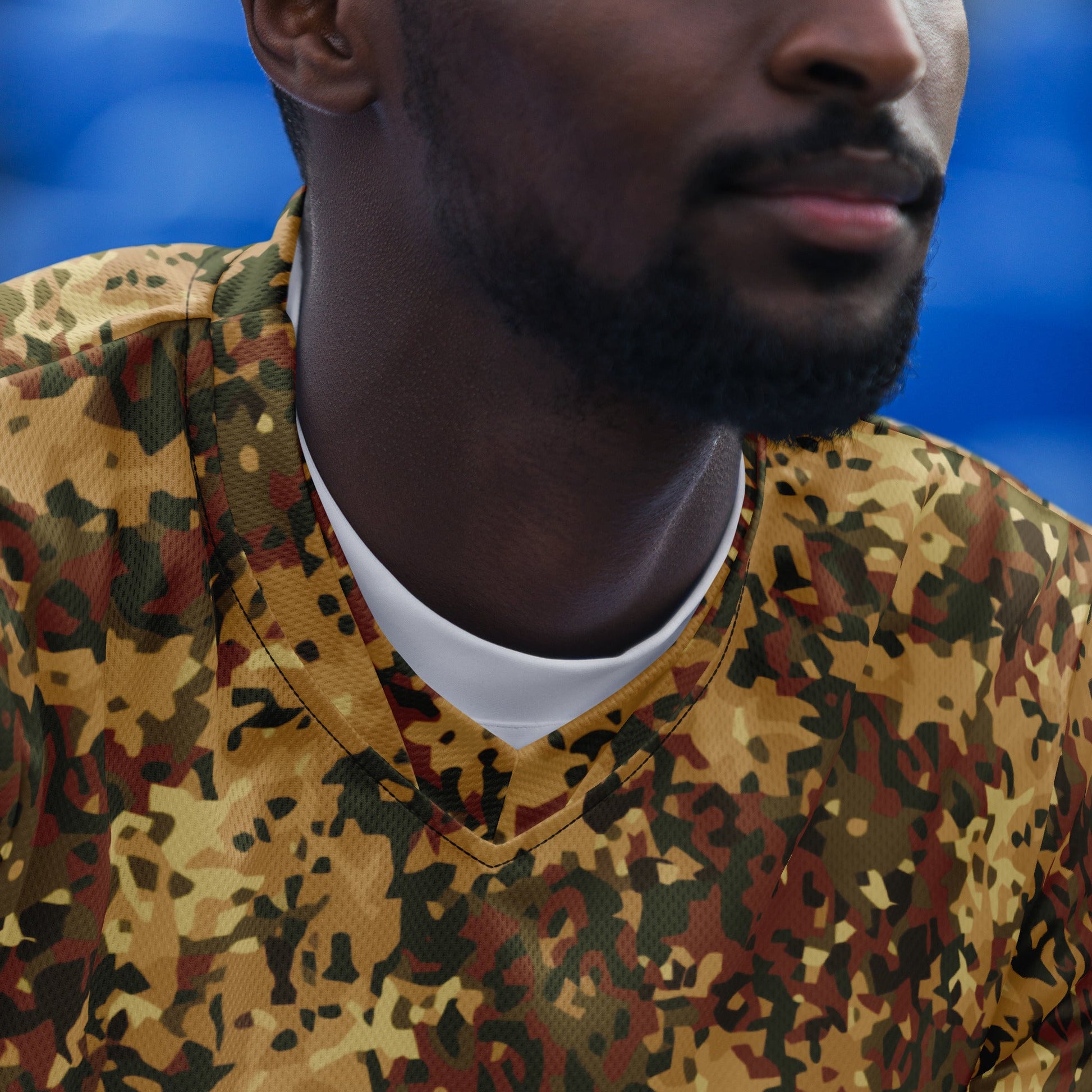 Dutch Fractal Tan CAMO unisex sports jersey - Sports Jerseys