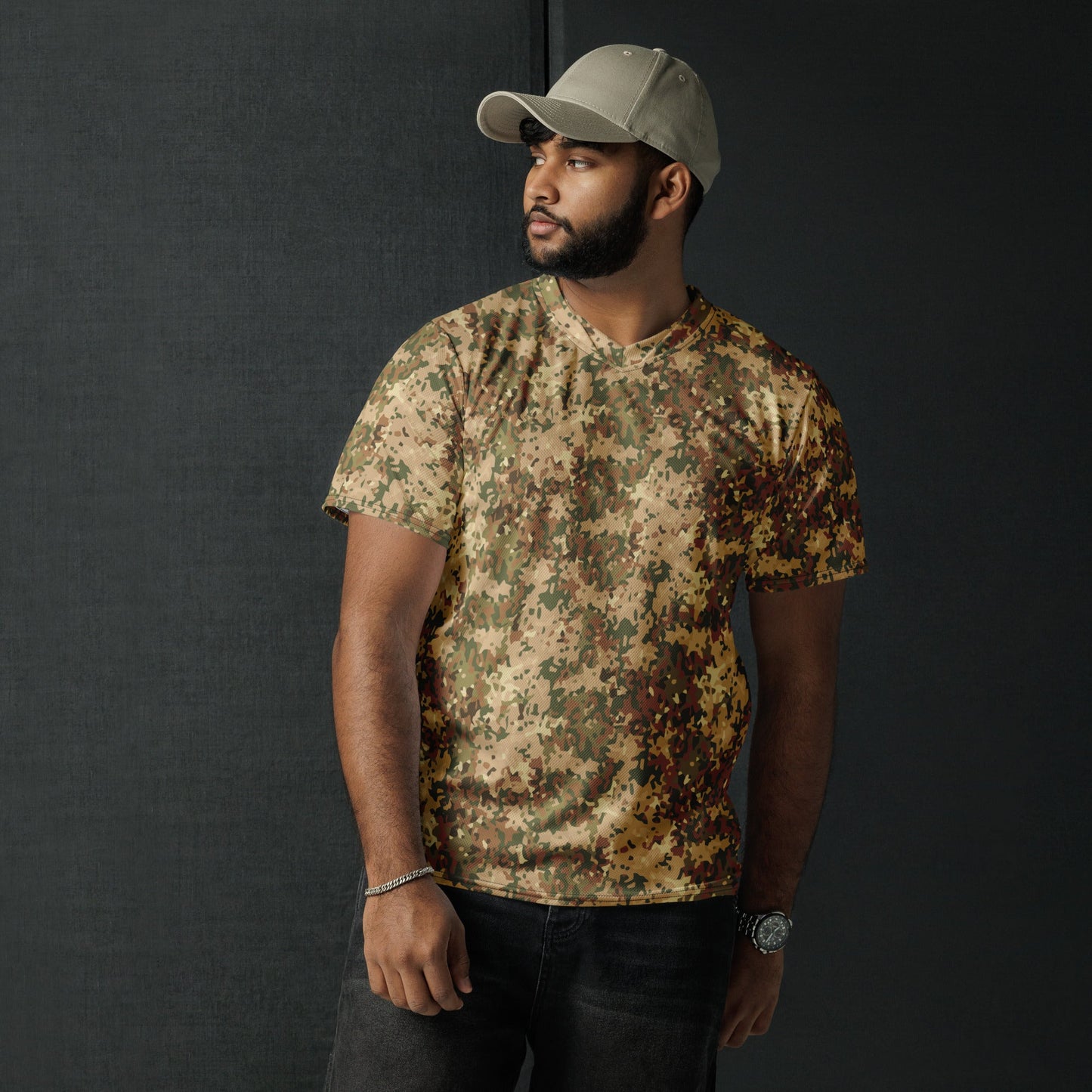 Dutch Fractal Tan CAMO unisex sports jersey - Sports Jerseys