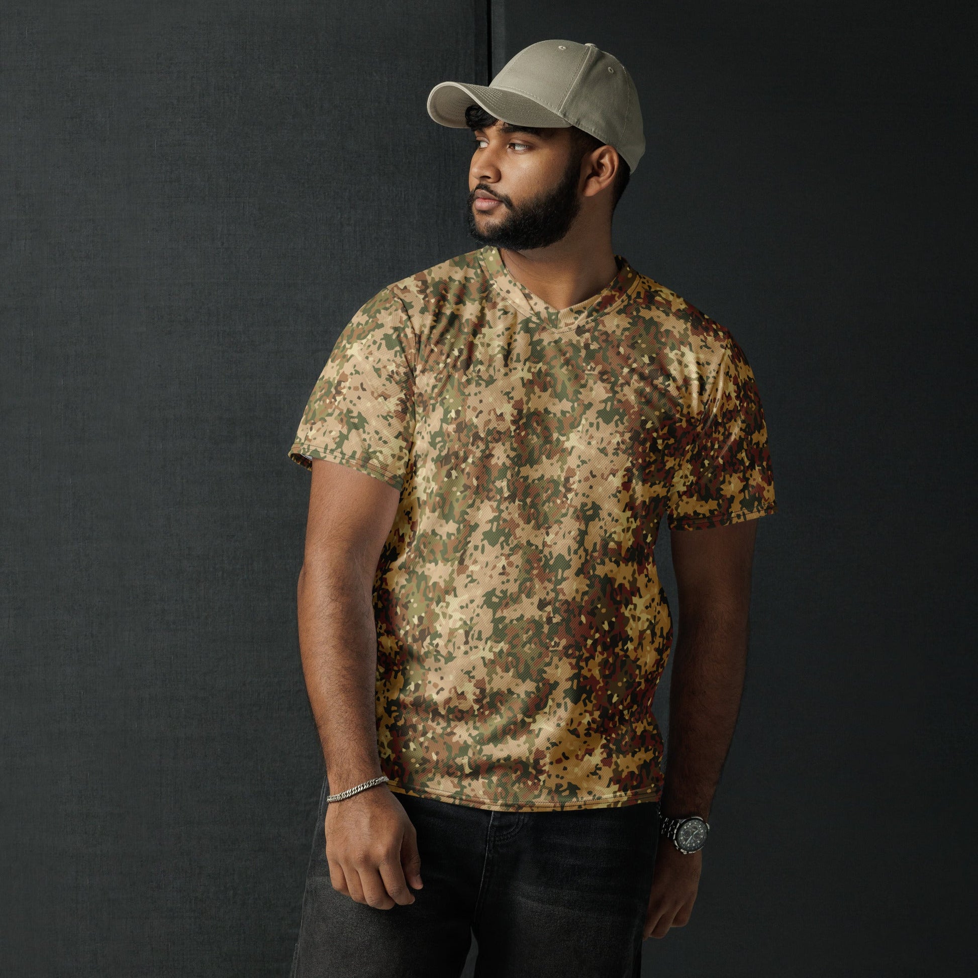 Dutch Fractal Tan CAMO unisex sports jersey - Sports Jerseys