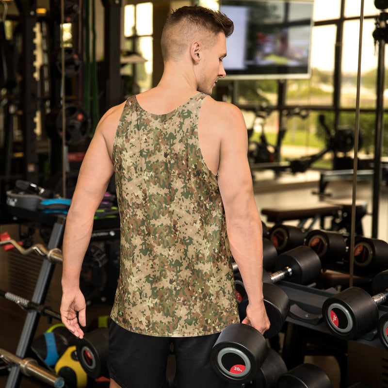 Fractal Dutch Arid CAMO Unisex Tank Top - Shirt