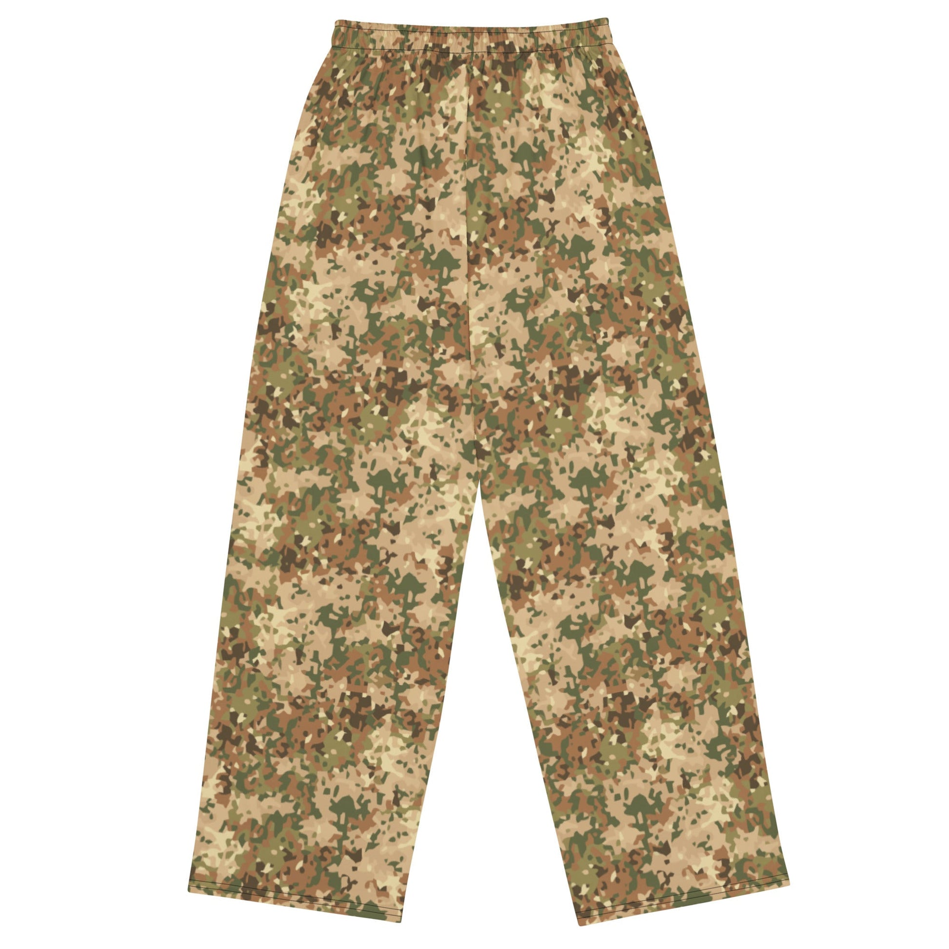 Dutch Fractal Tan CAMO unisex wide-leg pants - Wide-leg Pants