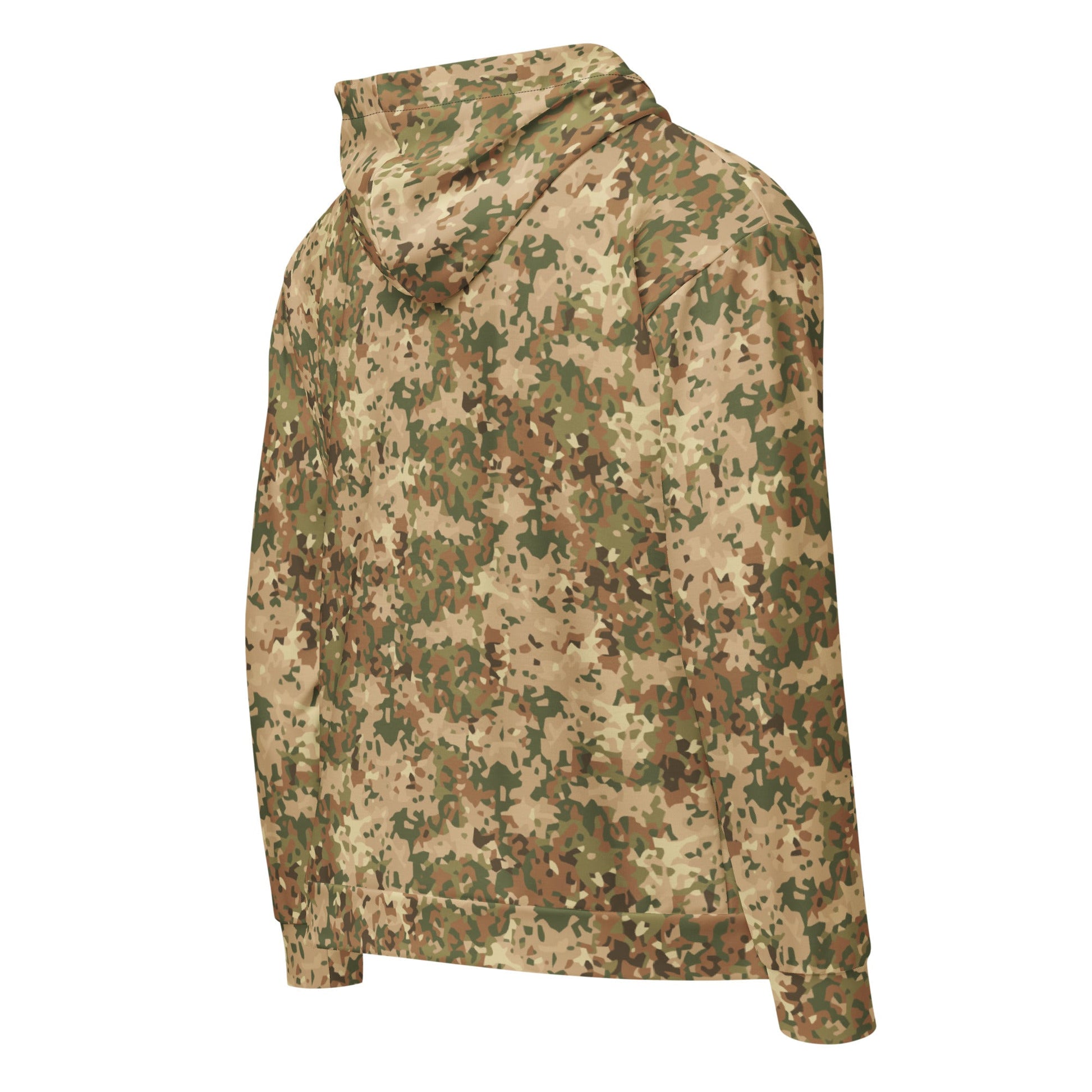 Dutch Fractal Tan CAMO Unisex zip hoodie - Zip Hoodies