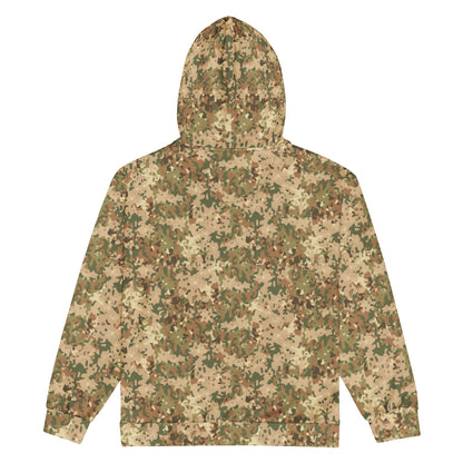 Dutch Fractal Tan CAMO Unisex zip hoodie - Zip Hoodies
