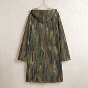 Eagle’s Dare Rainline Vanguard CAMO Men’s Horn Button Long Fleece Coat - Jacket
