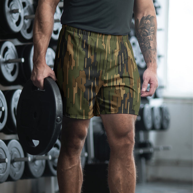 Eagle’s Dare Rainline Vanguard CAMO Unisex Athletic Long Shorts - 2XS