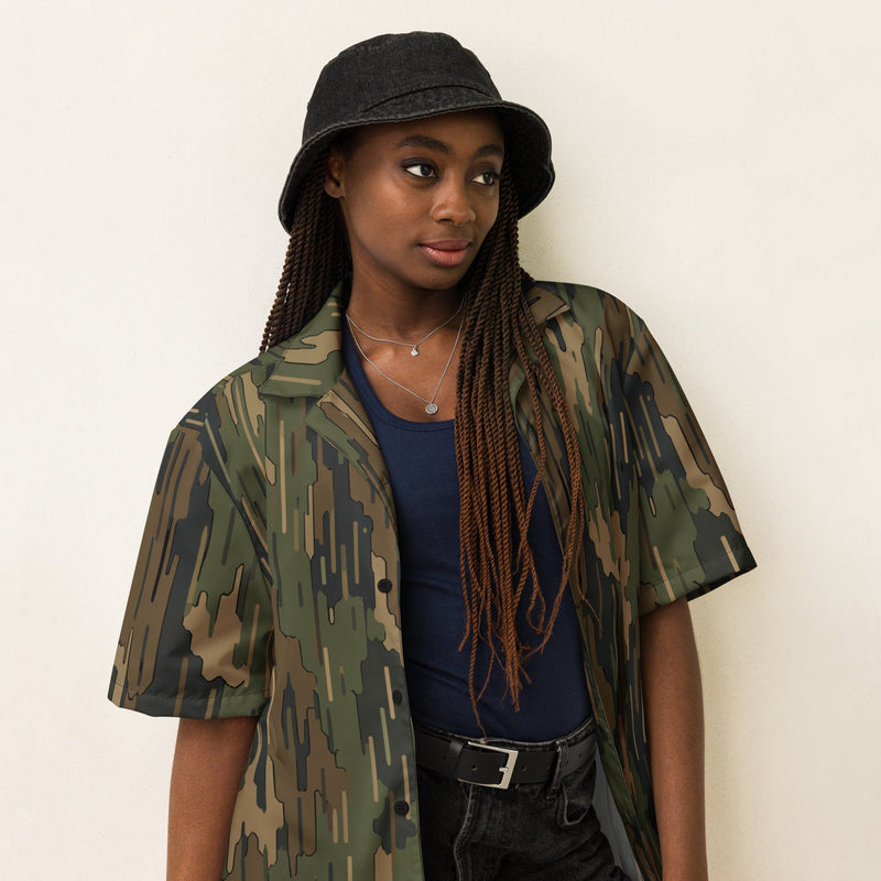 Eagle’s Dare Rainline Vanguard CAMO Unisex Short-Sleeve Button Shirt - Button-Up