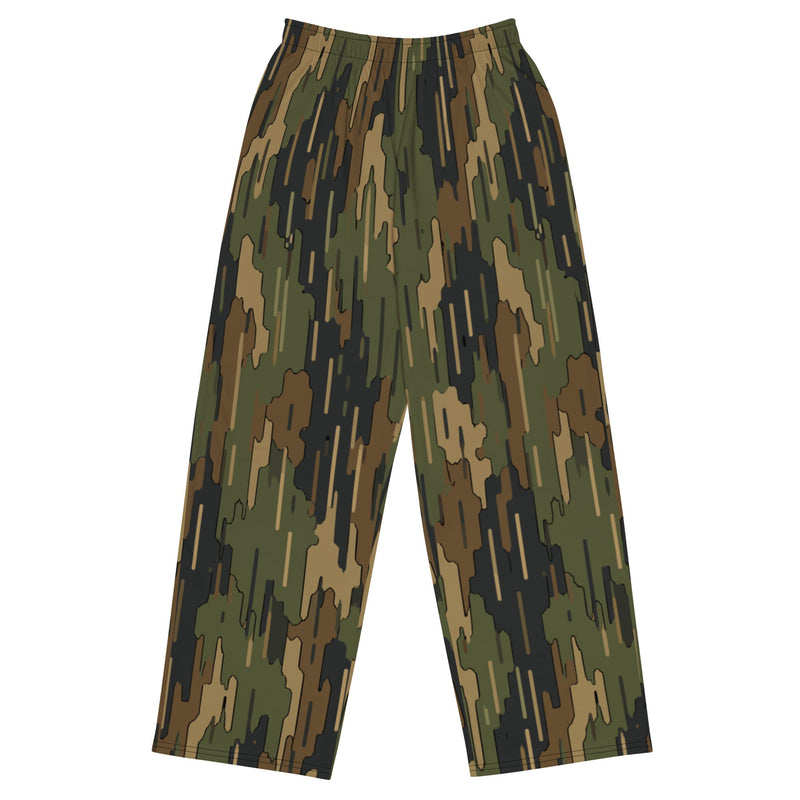 Eagle’s Dare Rainline Vanguard CAMO Unisex Wide-Leg Leisure Pants - 2XS - Pant