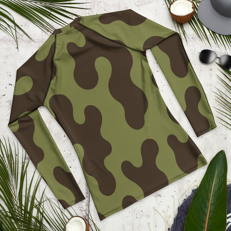 Eastern Bloc Amoeba Woodland Heritage CAMO Mens Long-Sleeve Rash Guard - LS
