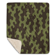 Eastern Bloc Amoeba Woodland Heritage CAMO Sherpa Blanket