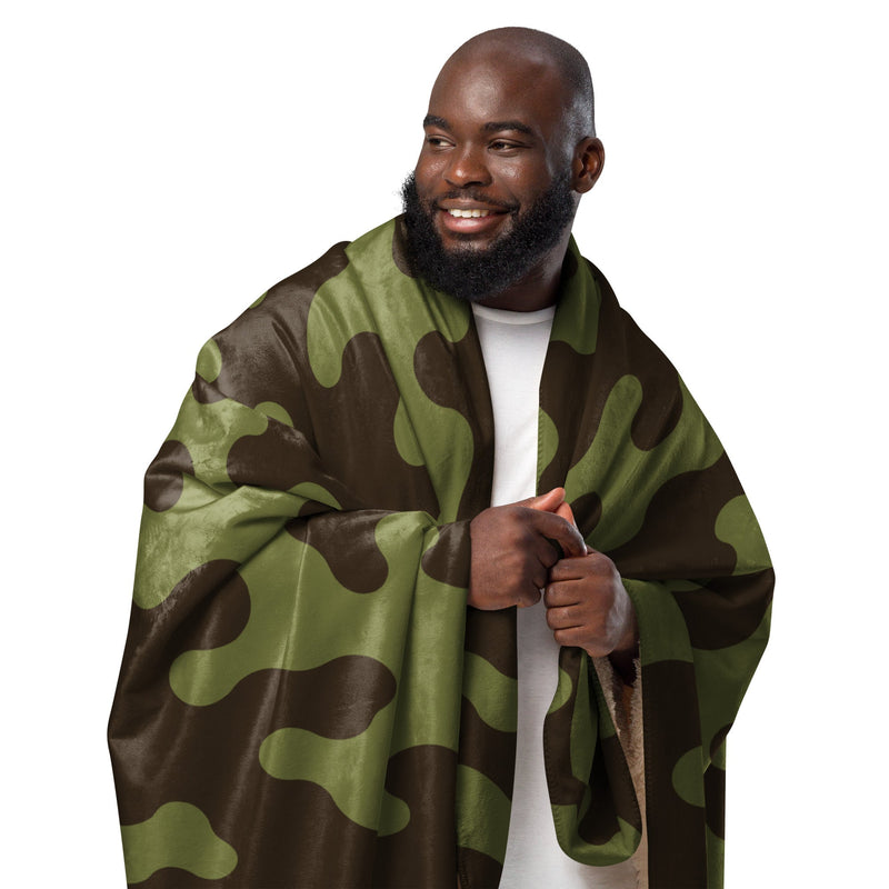 Eastern Bloc Amoeba Woodland Heritage CAMO Sherpa Blanket