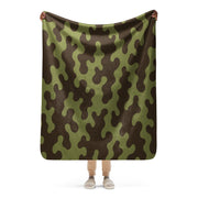 Eastern Bloc Amoeba Woodland Heritage CAMO Sherpa Blanket - 50″×60″