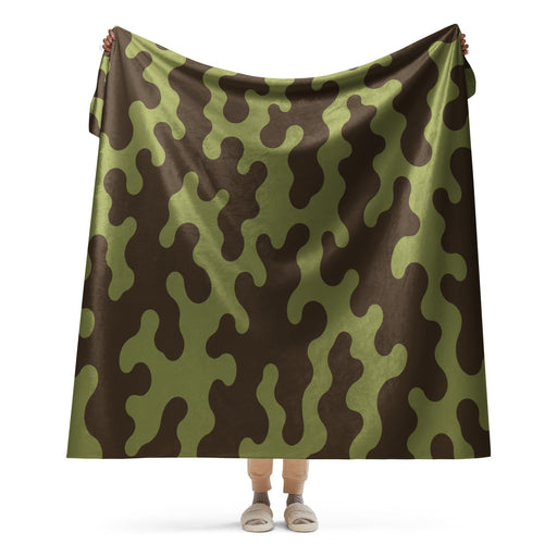 Eastern Bloc Amoeba Woodland Heritage CAMO Sherpa Blanket - 60″×80″