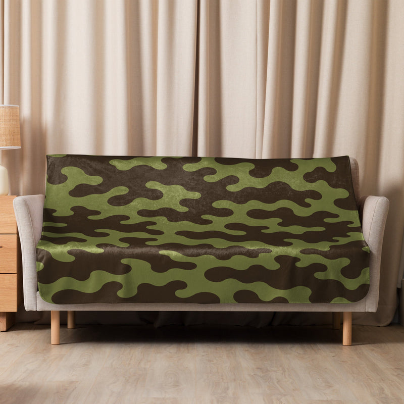 Eastern Bloc Amoeba Woodland Heritage CAMO Sherpa Blanket