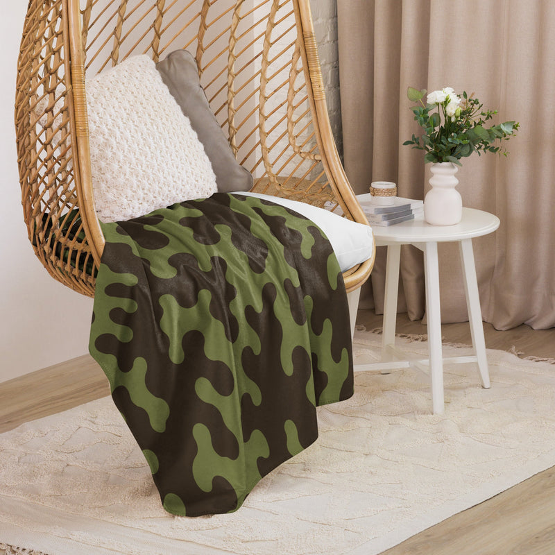 Eastern Bloc Amoeba Woodland Heritage CAMO Sherpa Blanket