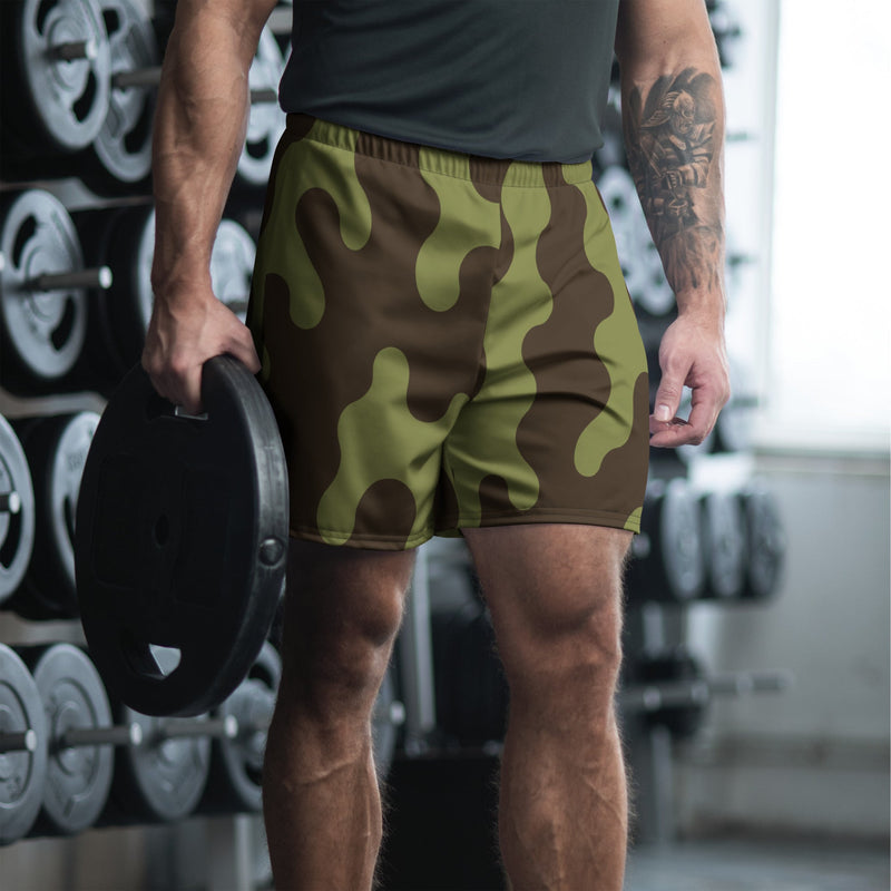 Eastern Bloc Amoeba Woodland Heritage CAMO Unisex Athletic Long Shorts - 2XS