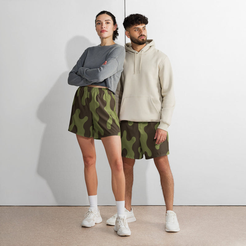Eastern Bloc Amoeba Woodland Heritage CAMO Unisex Athletic Long Shorts