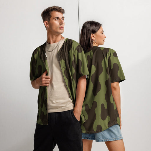 Eastern Bloc Amoeba Woodland Heritage CAMO Unisex Baseball Jersey - 2XS