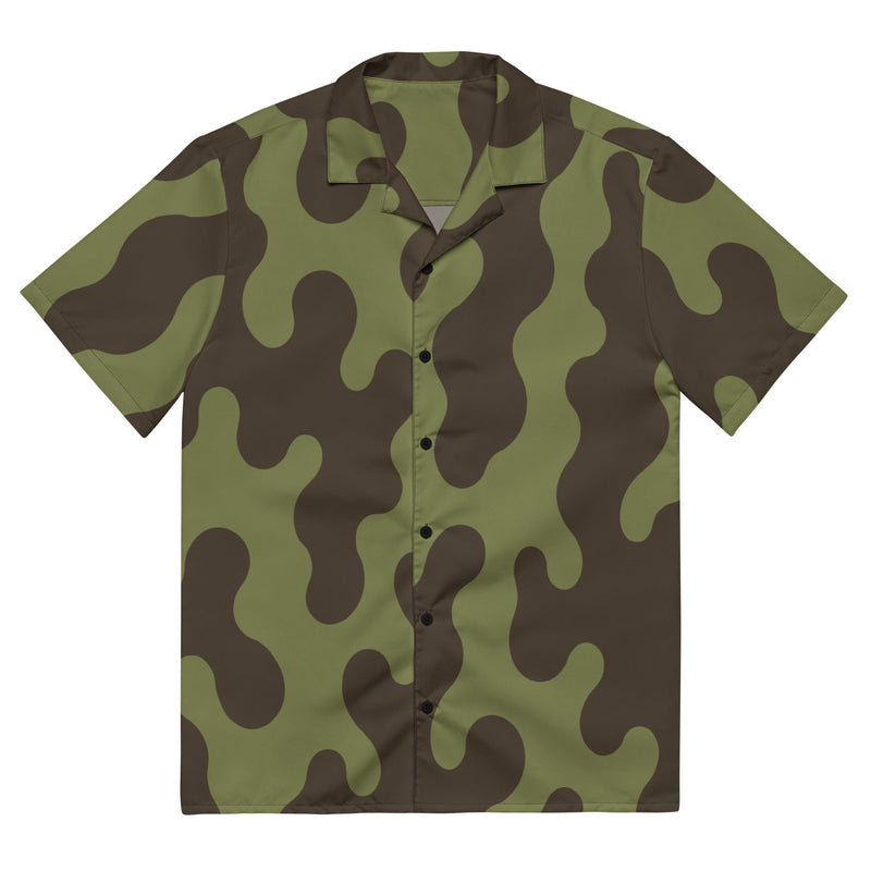 Eastern Bloc Amoeba Woodland Heritage CAMO Unisex Short-Sleeve Button Shirt - 2XS - Button-Up